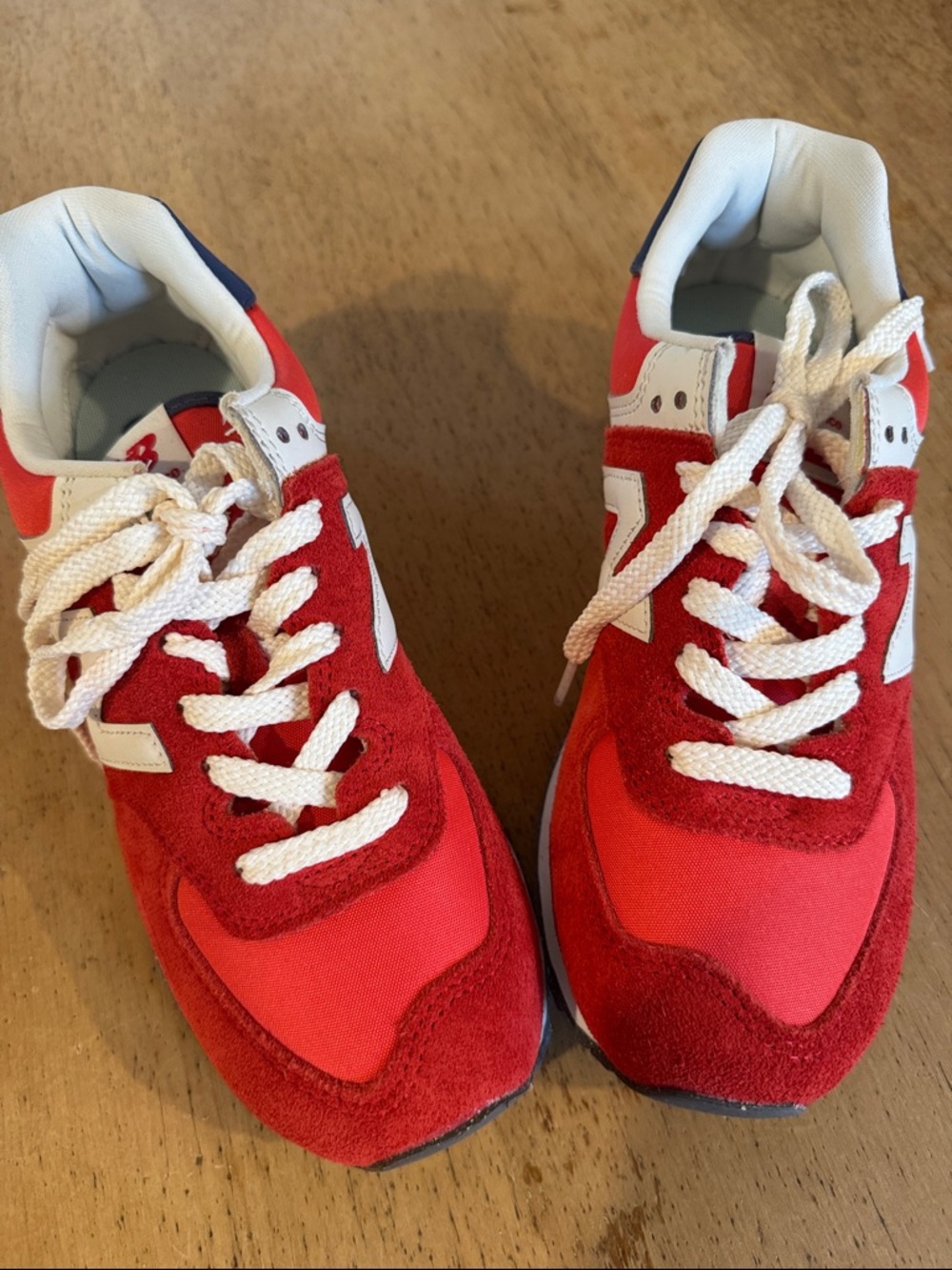 Women’s New Balance 574 Sneakers in Red